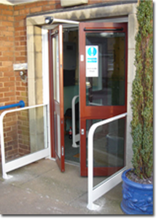 automatic swing doors